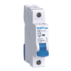 Interruptor Termomagnético Riel Din, Serie: NB1-63H, 10 kA, Curva: C, 1P,, 230/415V